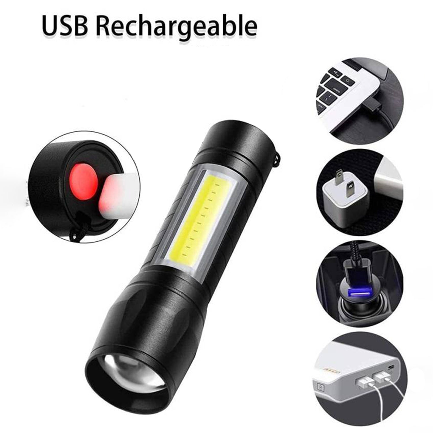 Mini Led Flashlight Rechargeable