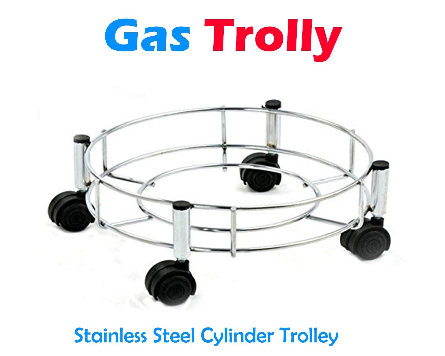 Stainless Steel Cylinder Trolley