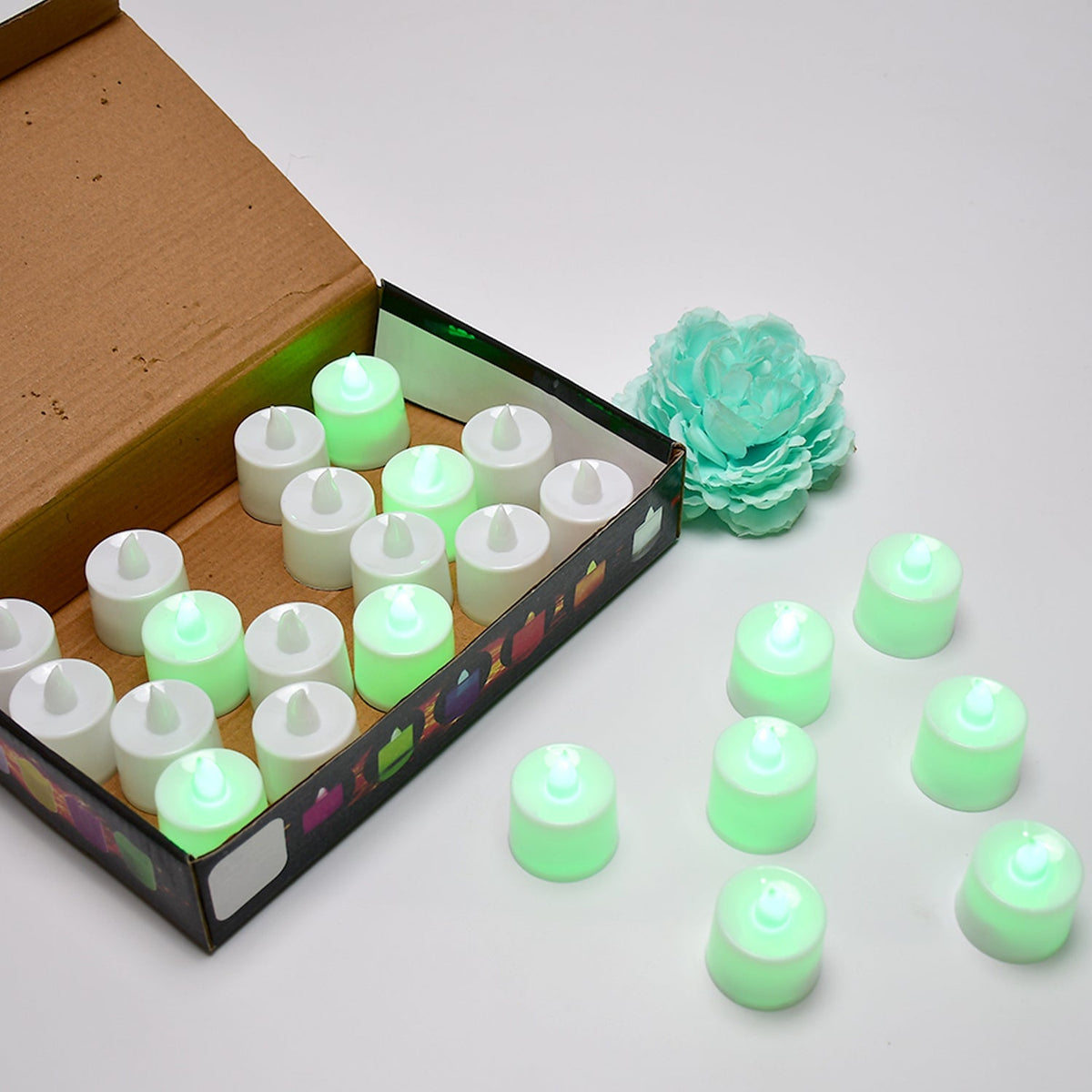 Green Flameless LED Tealights