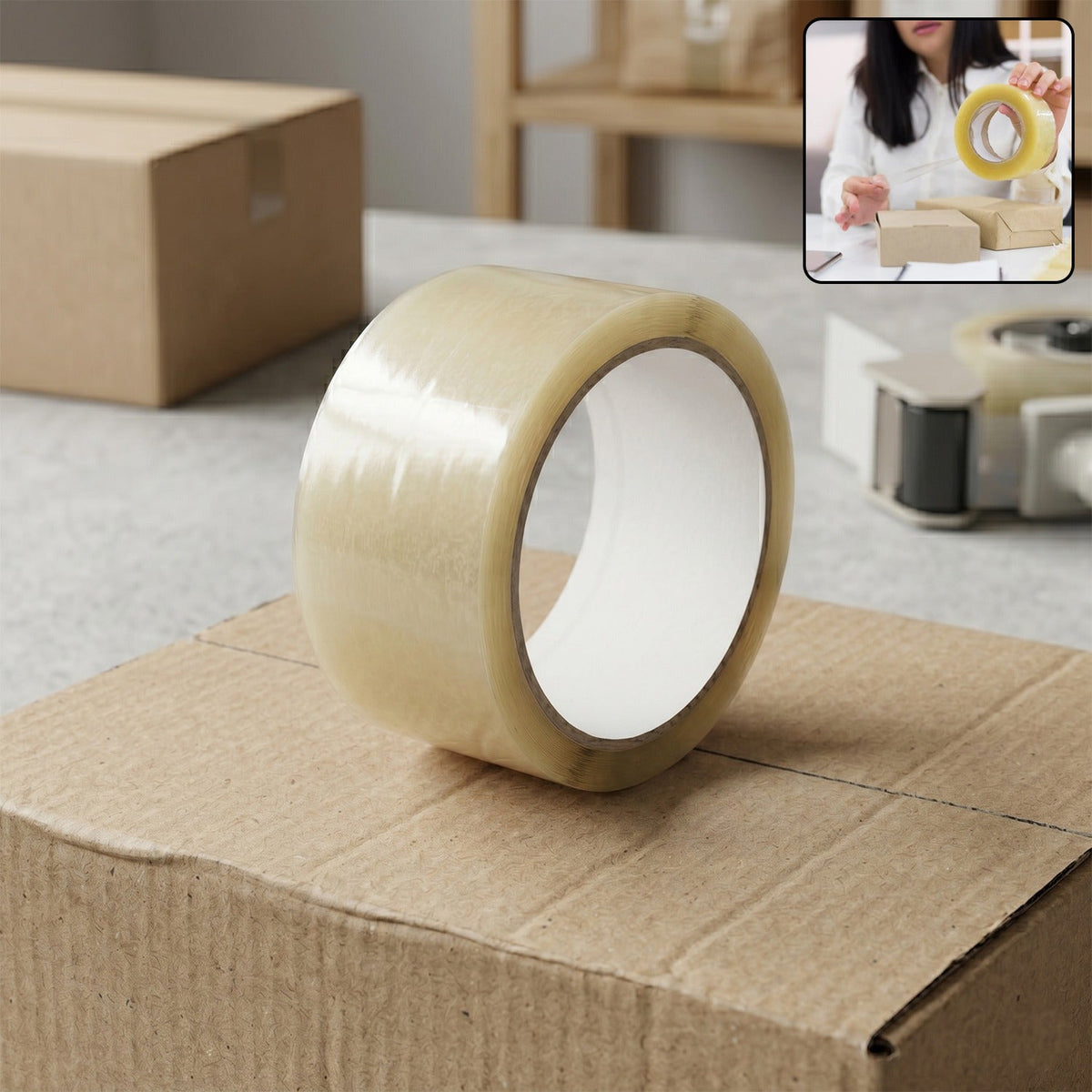 High Adhesive Transparent Tape (120 Meter)