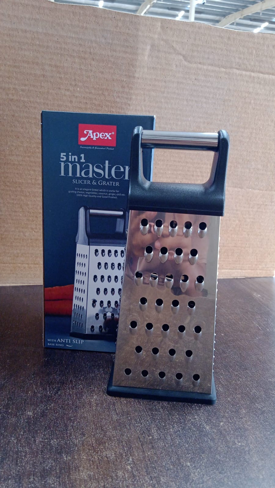 Apex 5-in-1 Master Stainless Steel Multipurpose Slicer And Grater