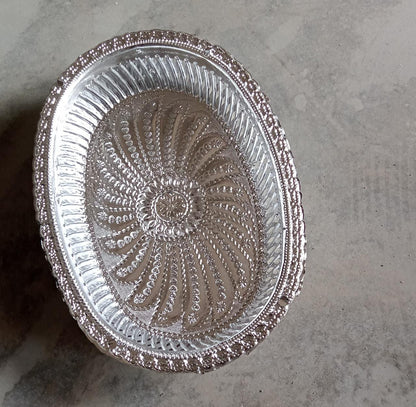 Oval Silver Gift Tray