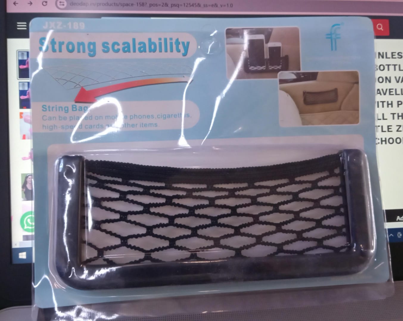 3M Adhesive Car Organizer