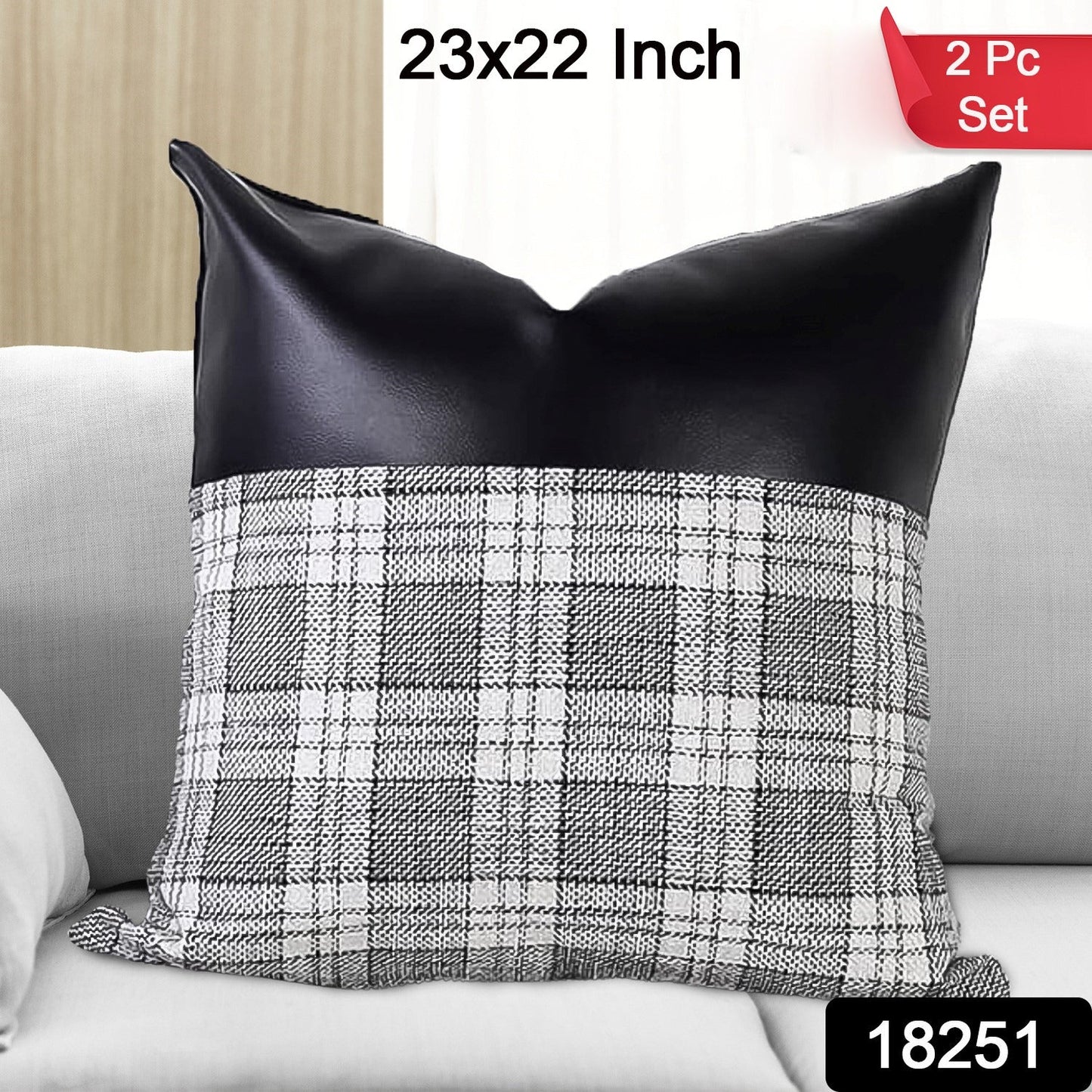 Pillow Covers Cushion Cases Soft Leather