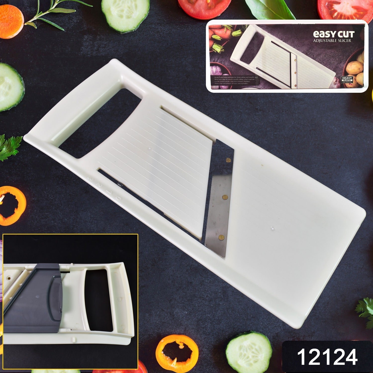 Adjustable Slicer For Cutting Fruits & Vegetable