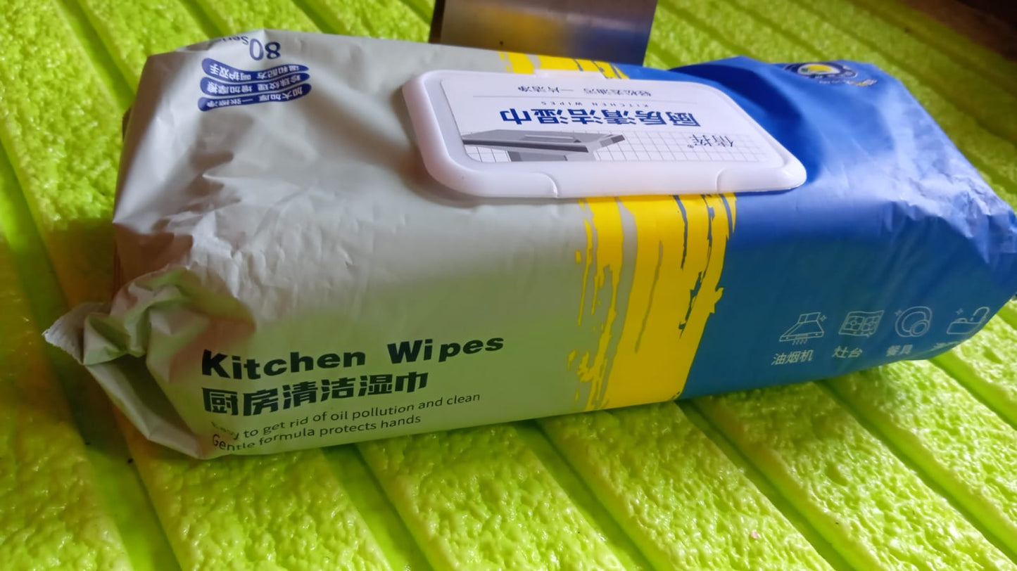 Heavy-Duty Grease Cleaning Wipes