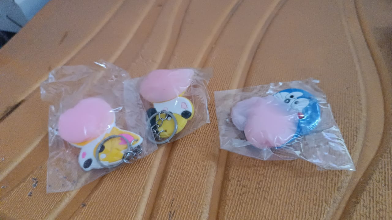 Animal Squeeze Keychain Toy