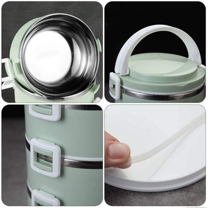 Multi Layer Stainless Steel Hot Lunch Box