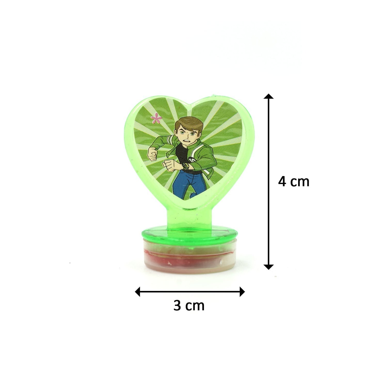 Ben 10 Heart Shape Stamps ( 6 Pcs)