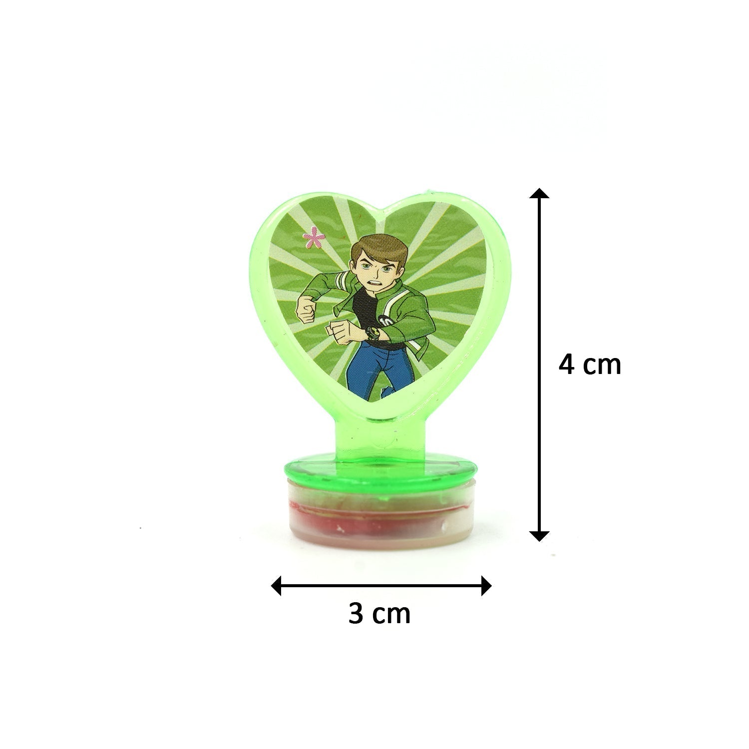 Ben 10 Heart Shape Stamps ( 6 Pcs)