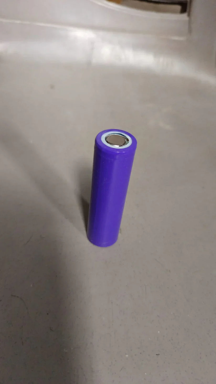 Li-ion battery cell, purple cylindrical 3.7V 1200mAh
