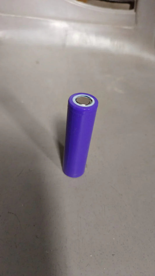 Li-ion battery cell, purple cylindrical 3.7V 1200mAh