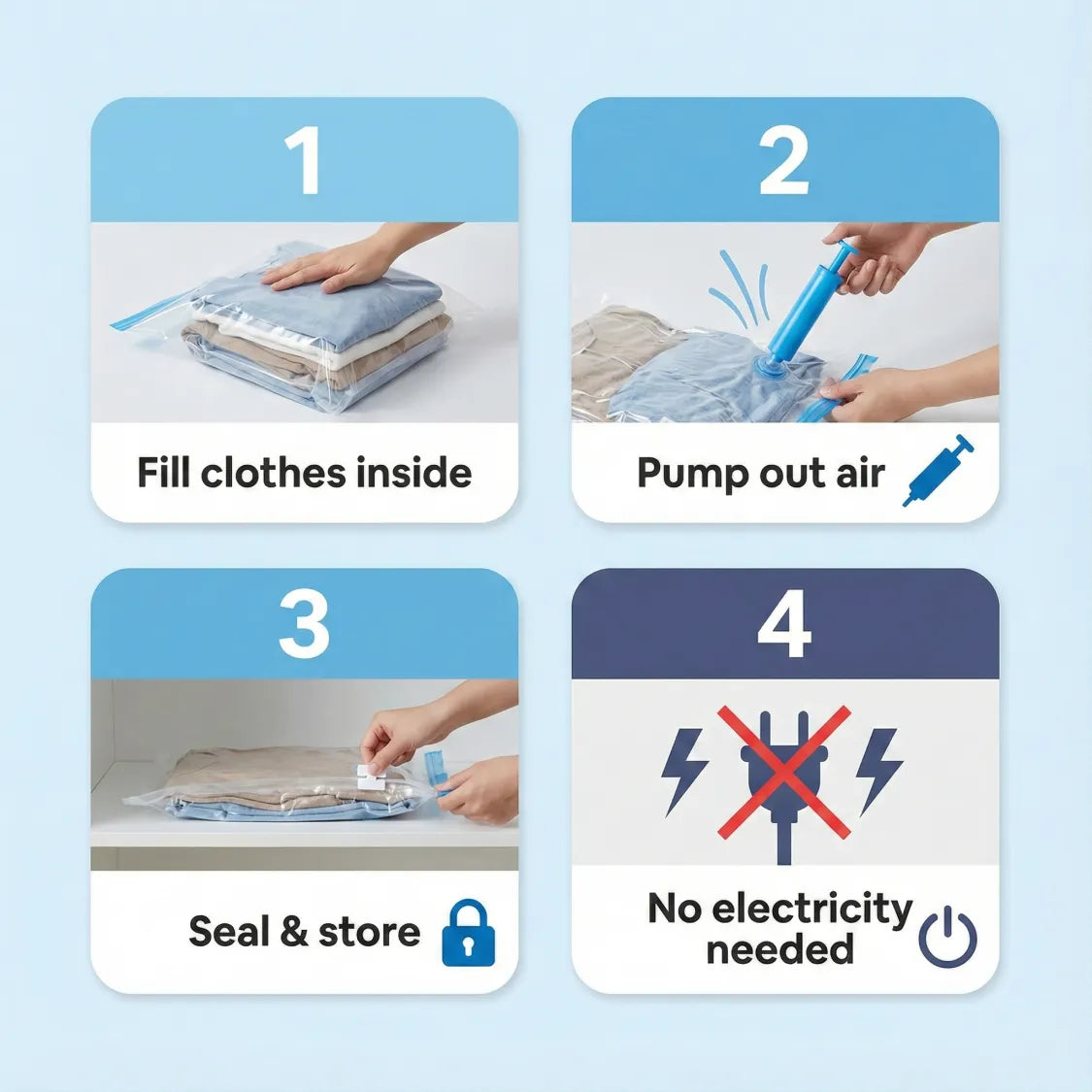 Vacuum Storage Bags Set