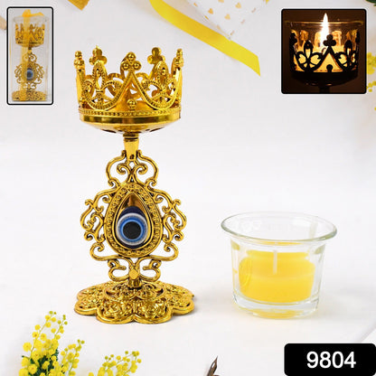 Golden Flower Candle Holder