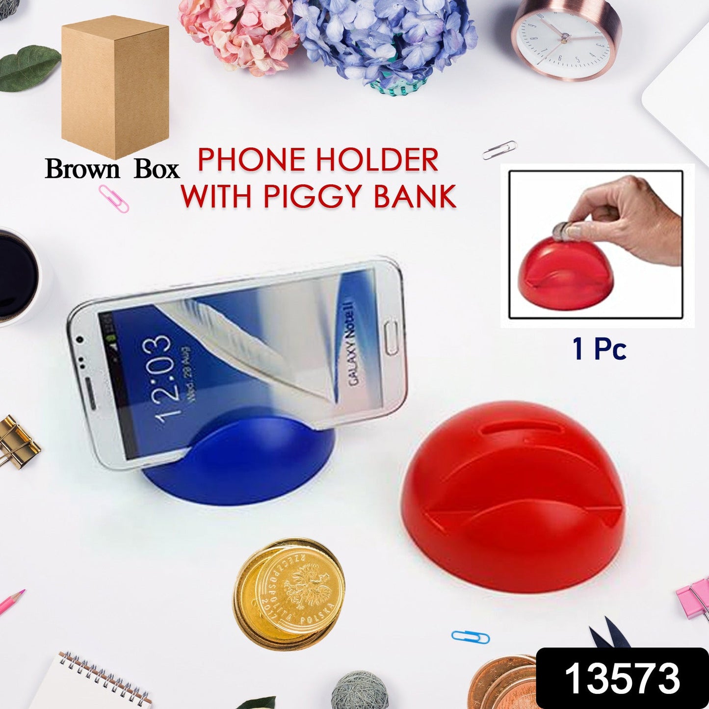 Phone Stand Coin Bank