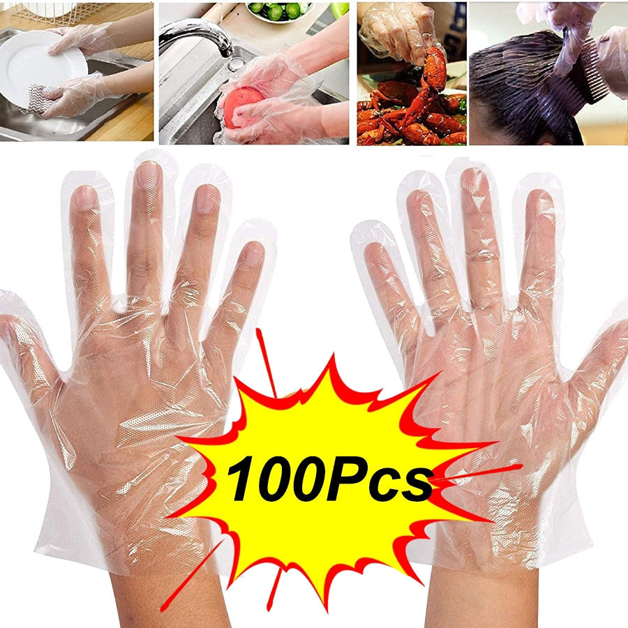 Plastic Transparent Disposable Clear Gloves