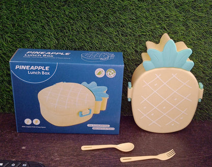 Kids Pineapple Shaped Lunch Box With Spoon-Fork