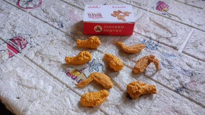 Kawaii Chicken Wing Erasers