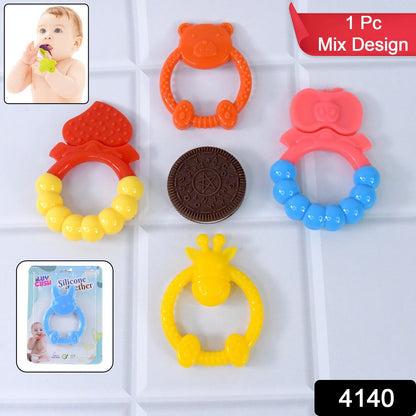Textured Bear Teething Ring