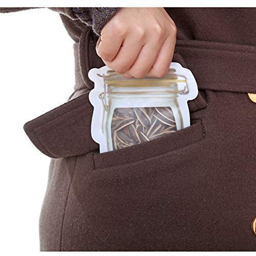 Jar-Shaped Ziplock Pouches