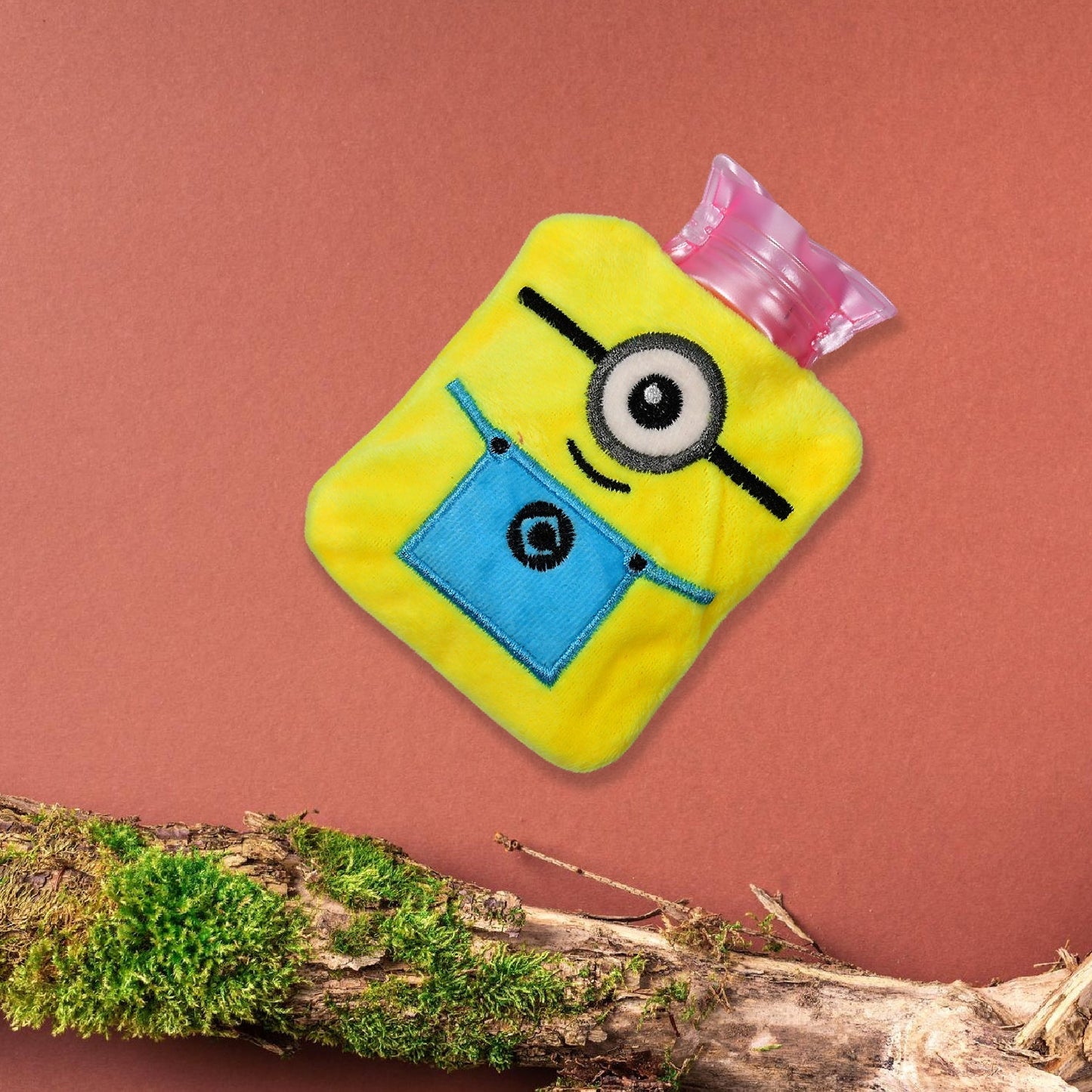 Minions Hot Water Bottle with Soft Cover