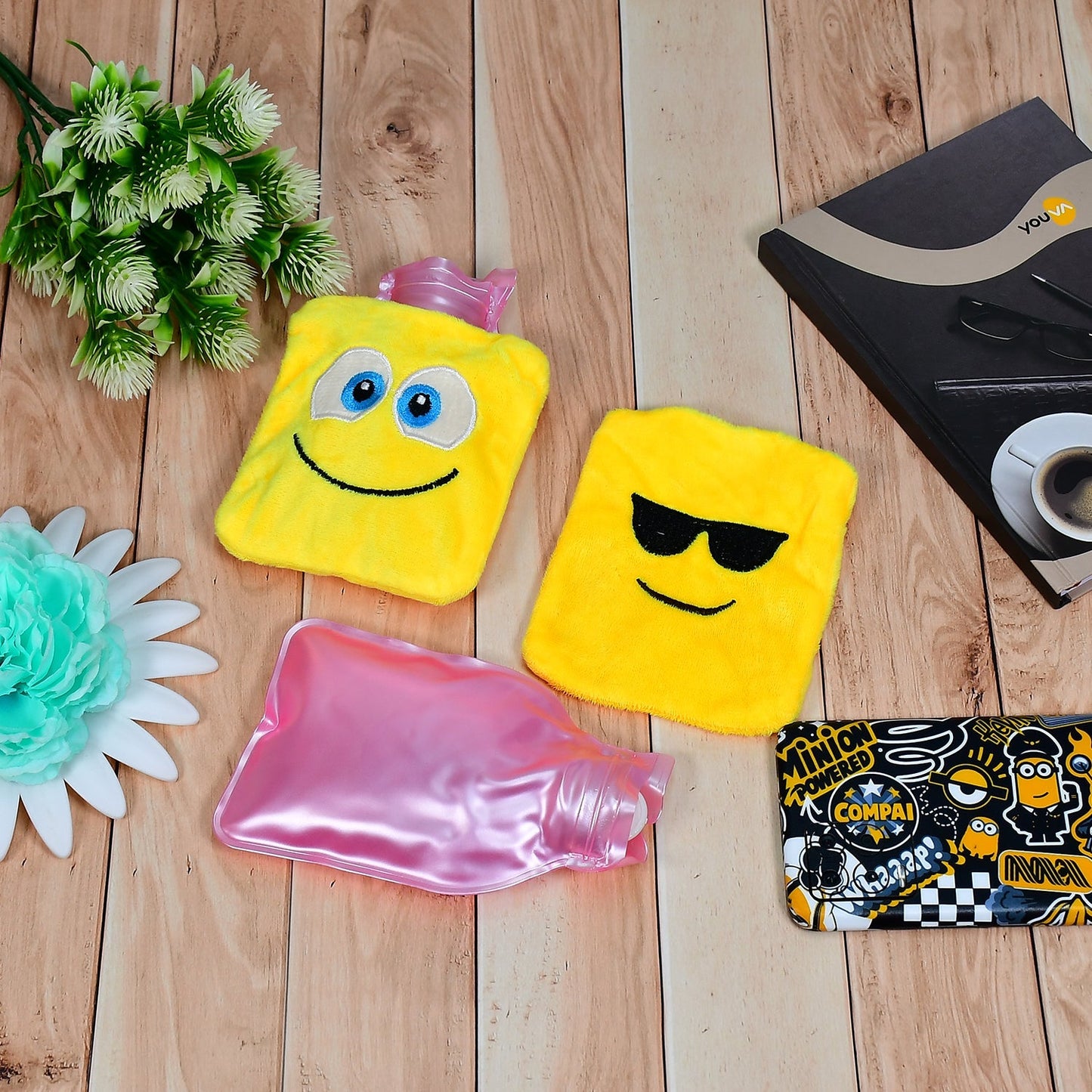 Mix Emoji Designs Small Hot Water Bag