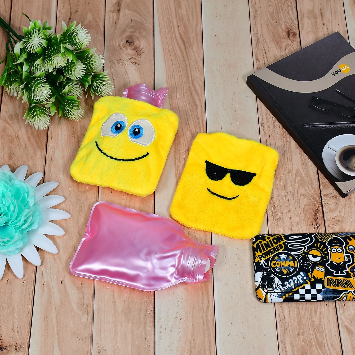 Mix Emoji Designs Small Hot Water Bag