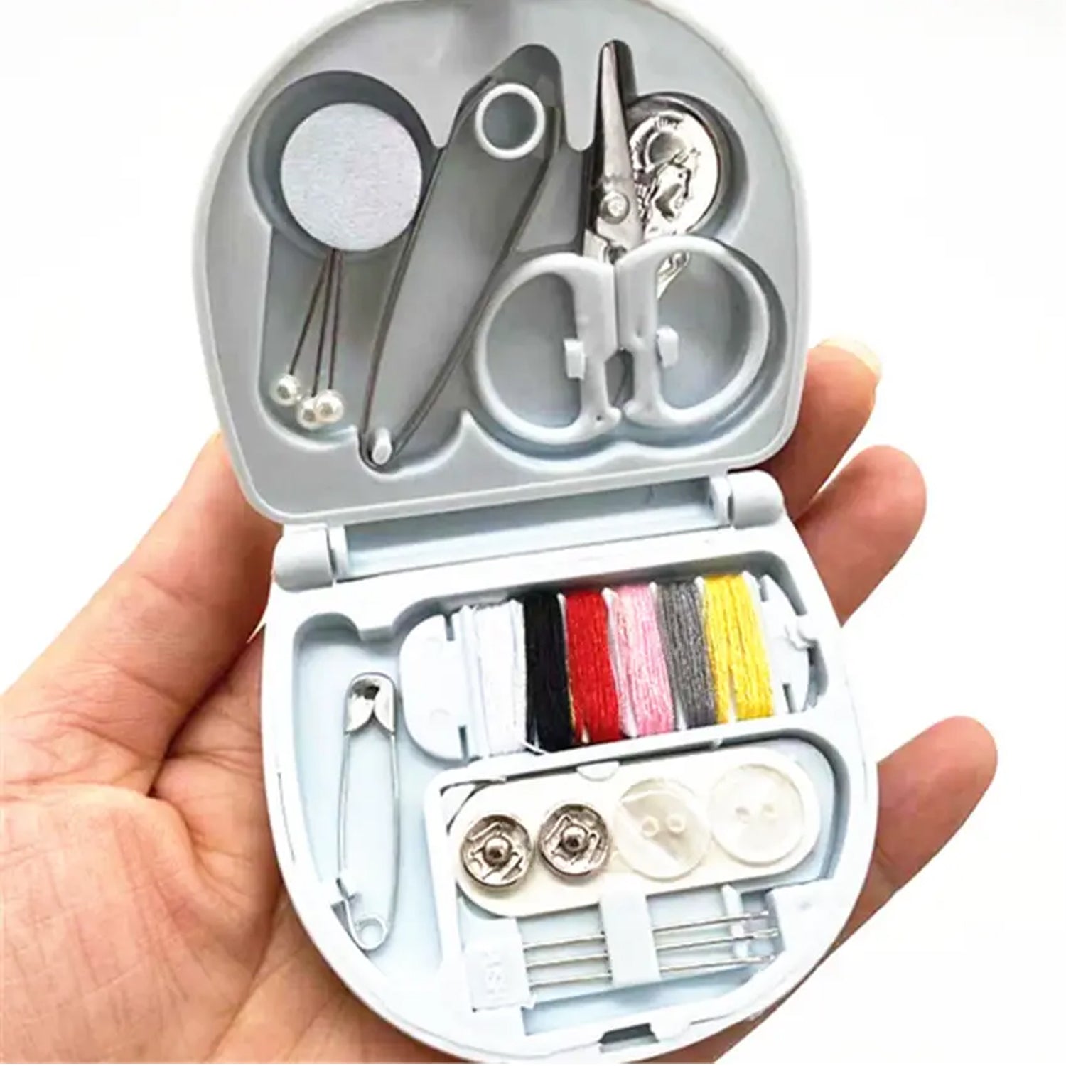 Portable Plastic Sewing Kit