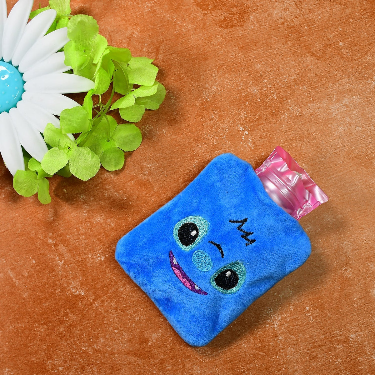 Blue Stitch Hot Water Bag with Cover