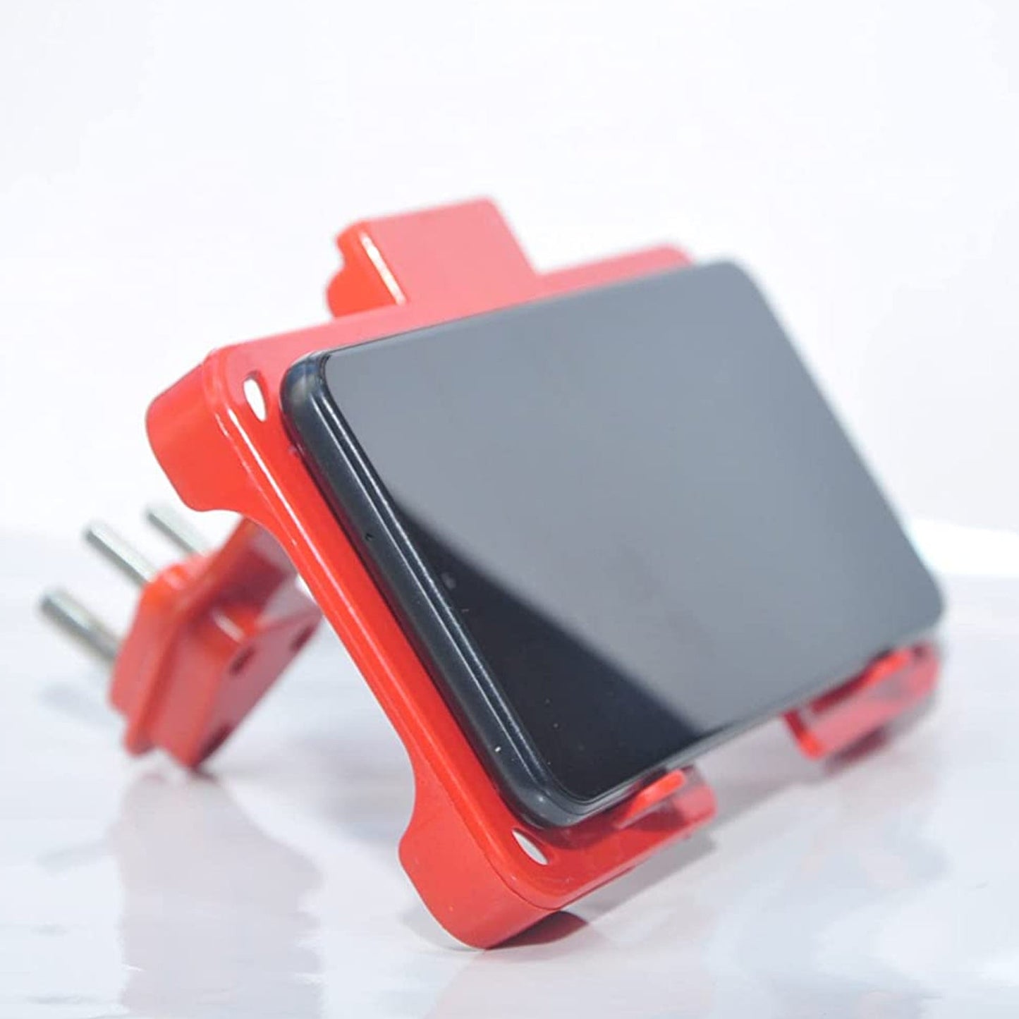 Wall Holder Stand for Mobile Charging – Red