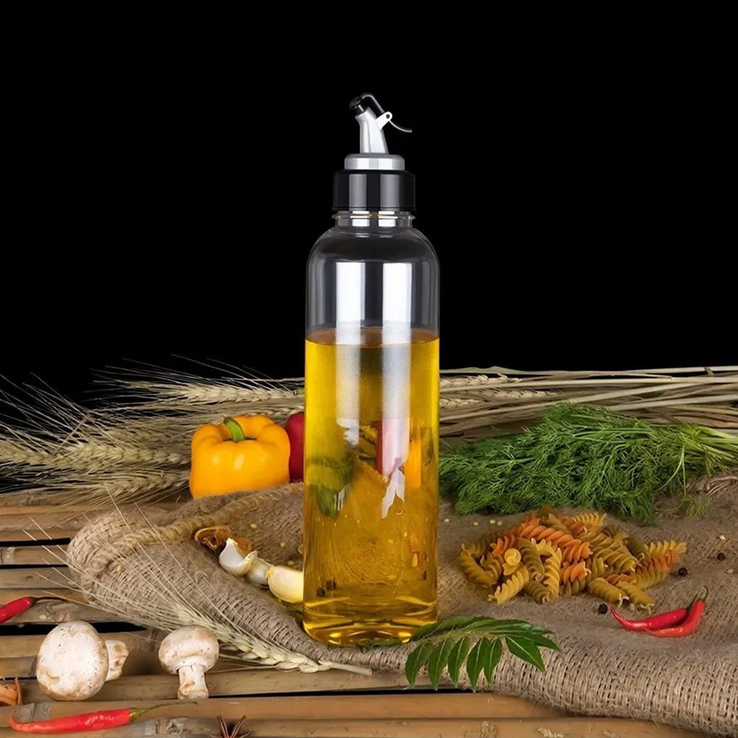 1L Oil Dispenser with Drip-Free Spout
