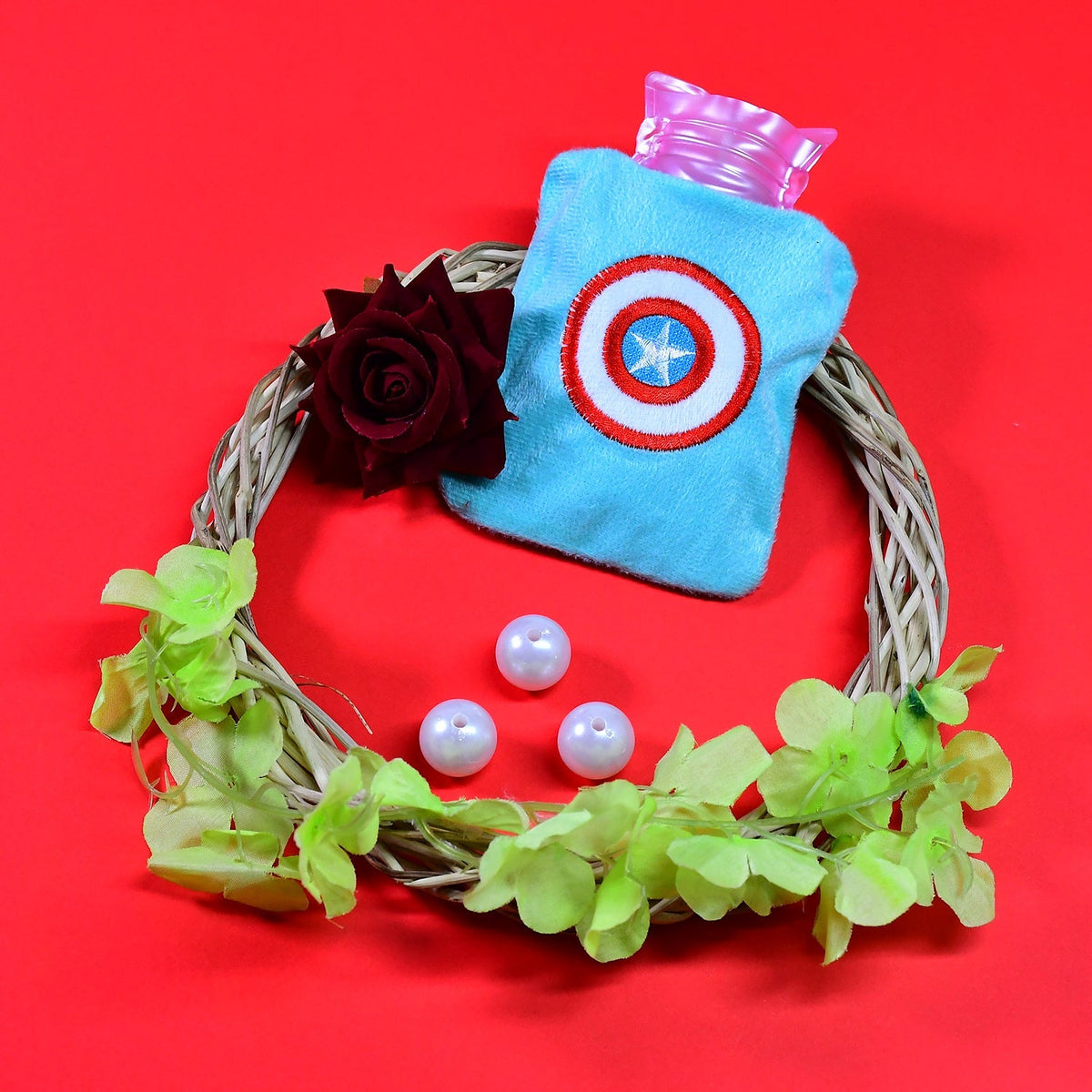 Captain Americas Shield Small Hot Water Bag With Cover
