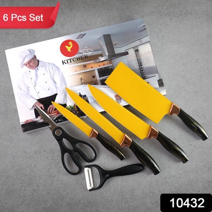 6 Pcs Kitchen Knife Set