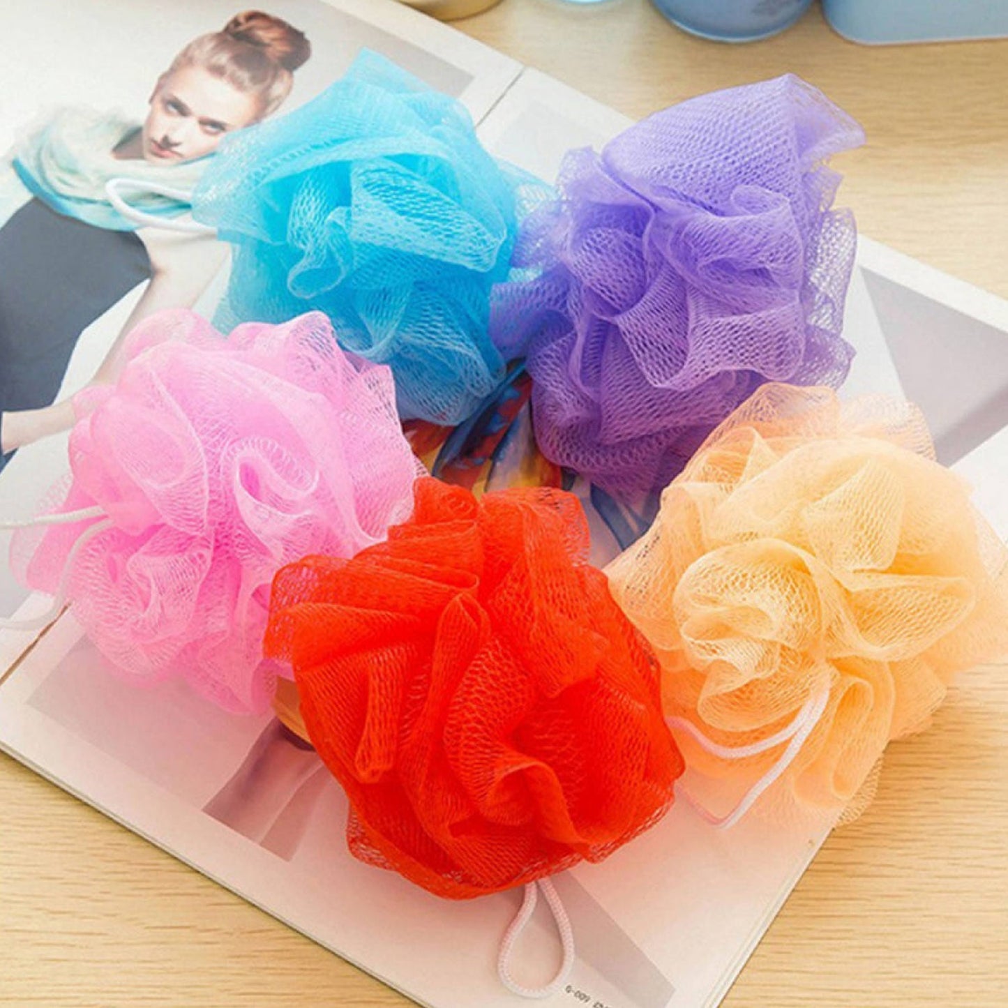 Pack of 6 Bath Loofahs