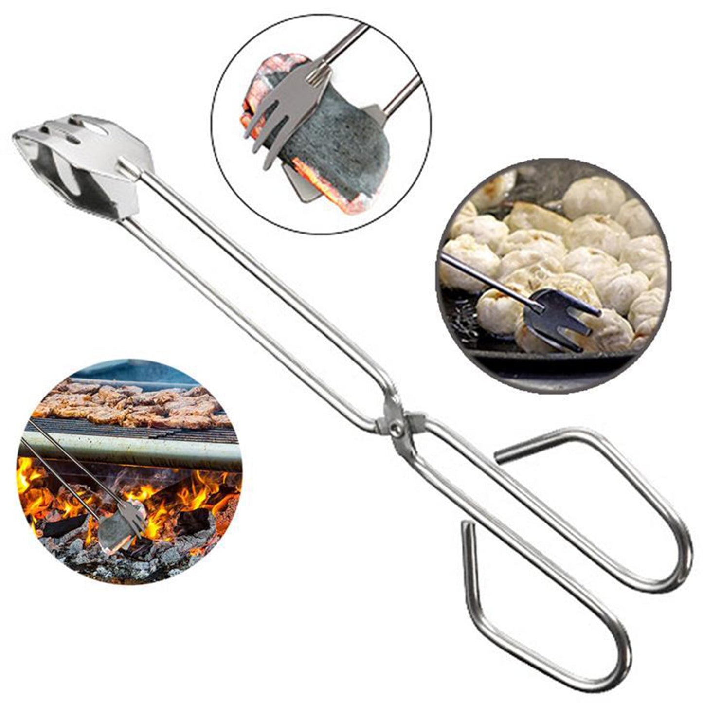 Heavy-Duty BBQ Grill Tongs