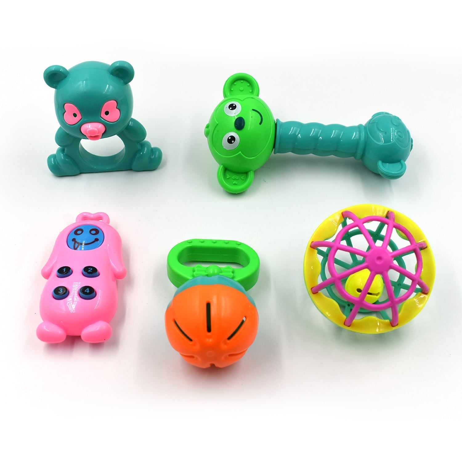 5pc Rattles Baby Toy