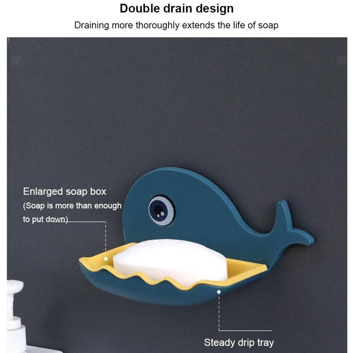Fish Shape Soap Holder  (Pack Of 2pc)