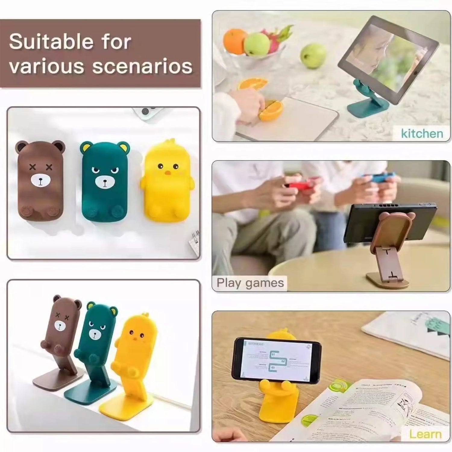 Cute Cartoon Foldable Mobile Stand
