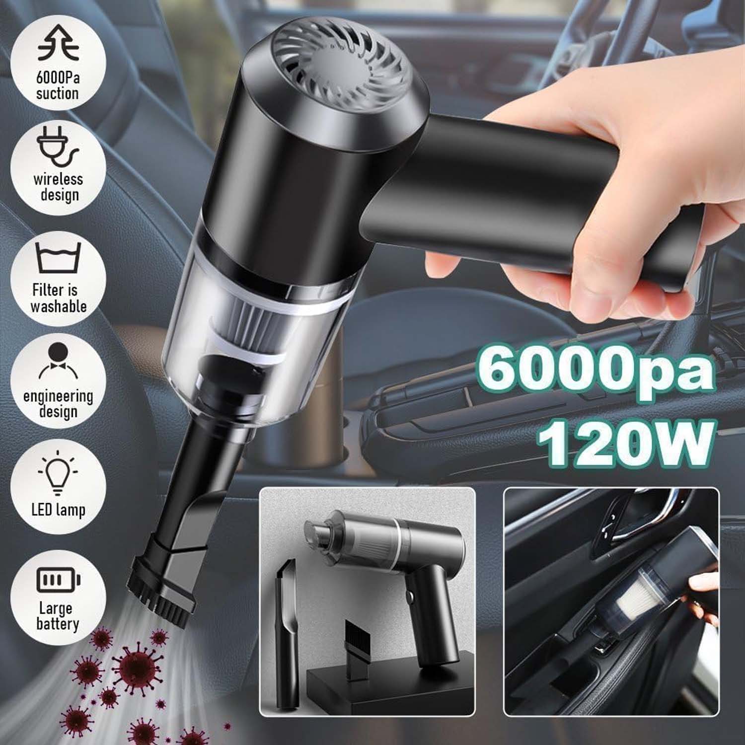 3-in-1 Car Vacuum
