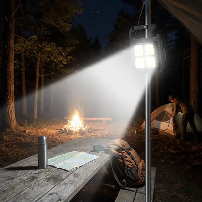 4-LED mini keychain light on a pole, bright beam