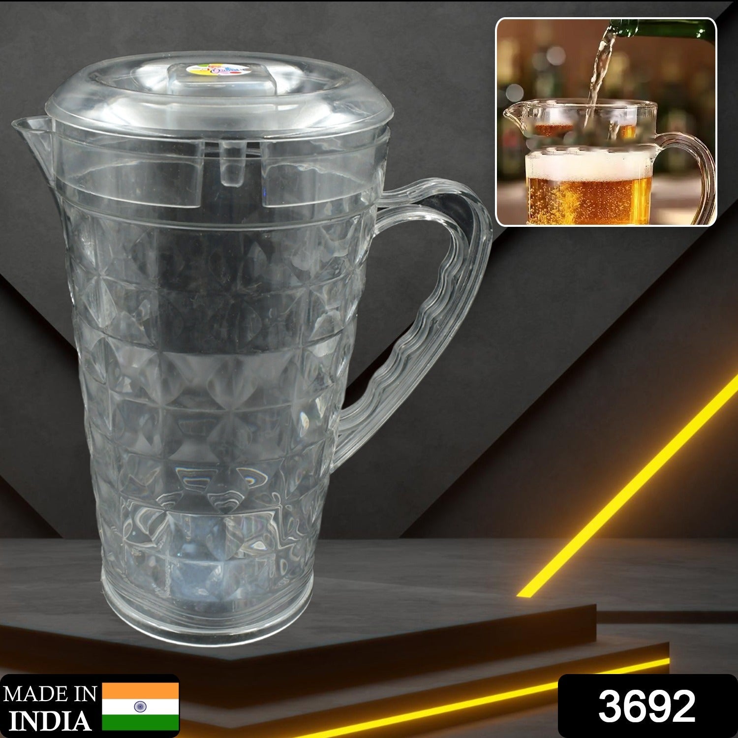 Mocktail Plastic Jug With Lid