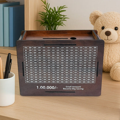 Wooden Money  Piggy Bank