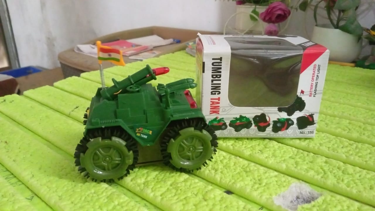 Childrens Joy Tumbling Tank Toy Car