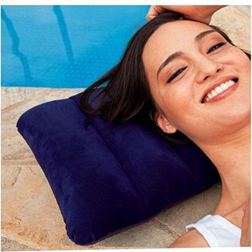 Inflatable Velvet Travel Pillow