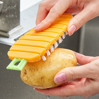 Carrot-Shaped Vegetable Scrub Brush