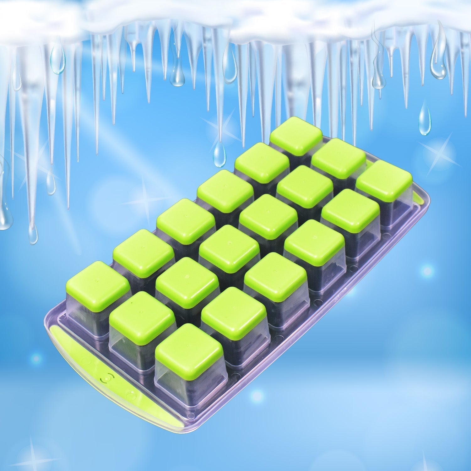Pop-Up Silicone Ice Tray