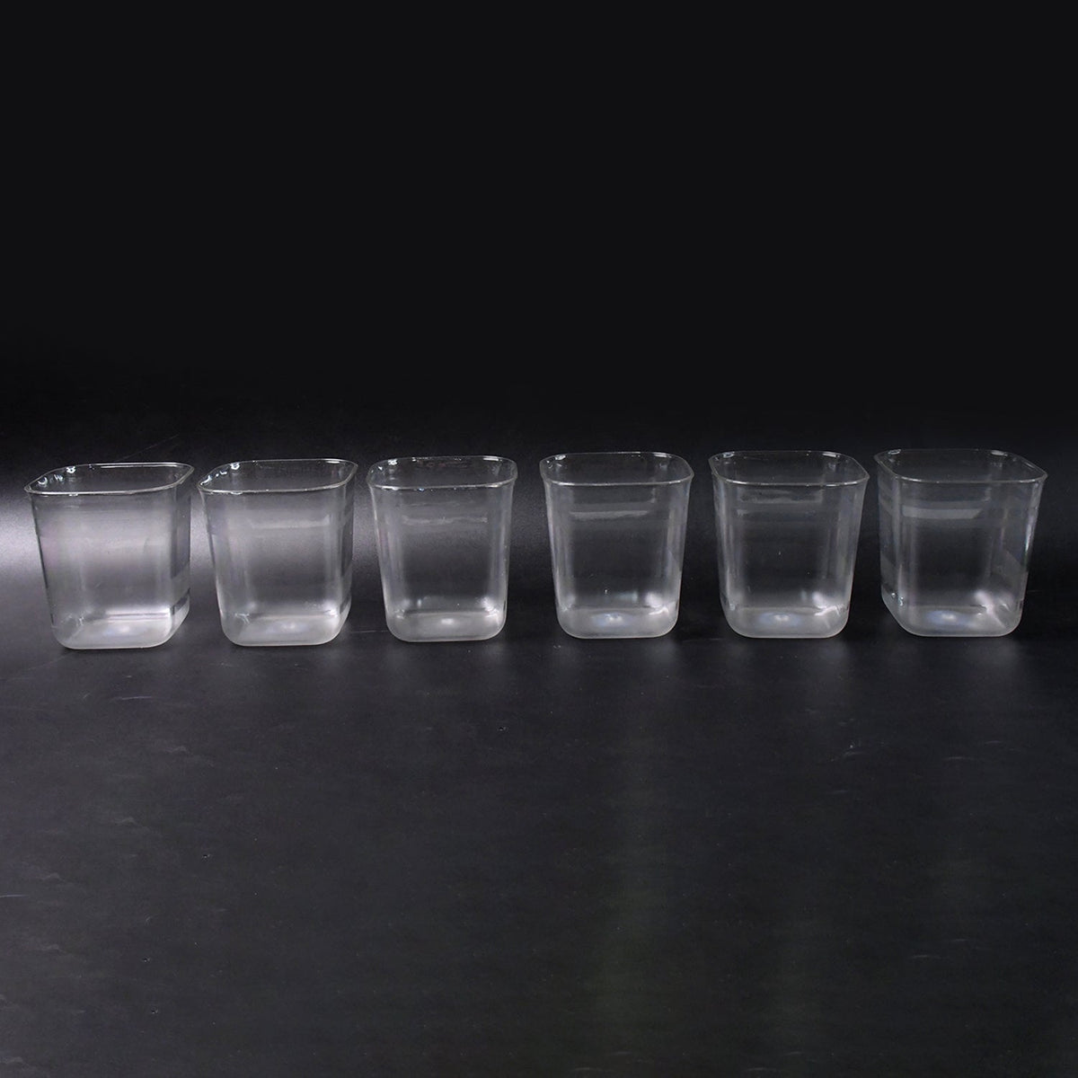 6-Piece Transparent Diamond Glass Set