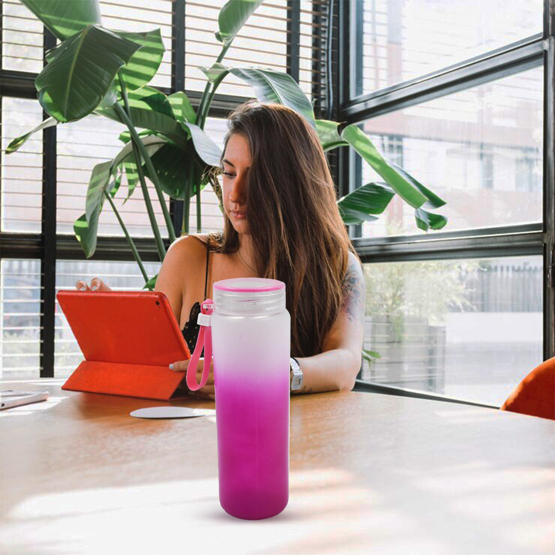 Motivational Portable Glass Bottle