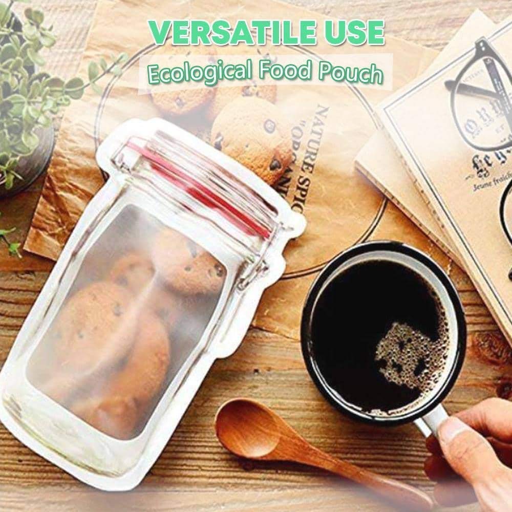 Jar-Shaped Ziplock Pouches