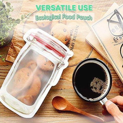 Jar-Shaped Ziplock Pouches